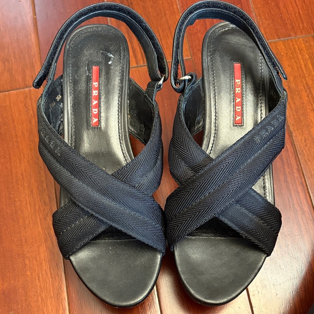 Prada Women's Elegant Black Sandals